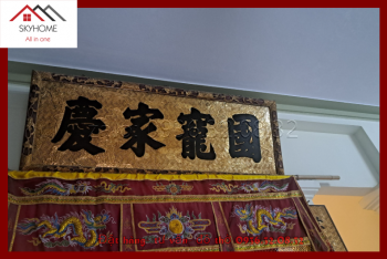 Hoành phi câu đối nhà thờ họ Giang chữ QUỐC- SỦNG- GIA- KHÁNH